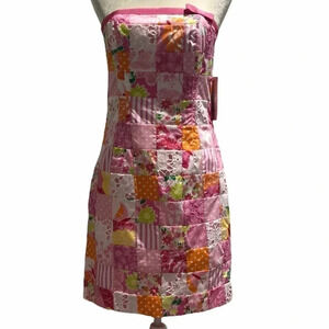 Lilly Pulitzer Kelly dress pink orange patchwork 6 New with tags